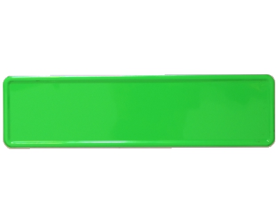 Nameplate green 340 x 90 mm
